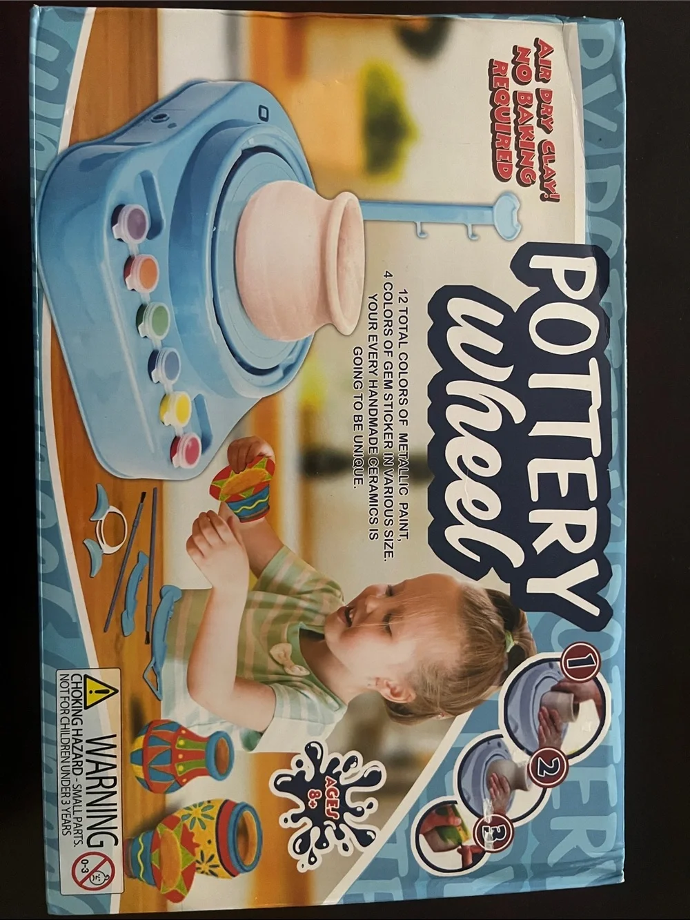 Kids Pottery Wheel Craft Set - Light Blue
